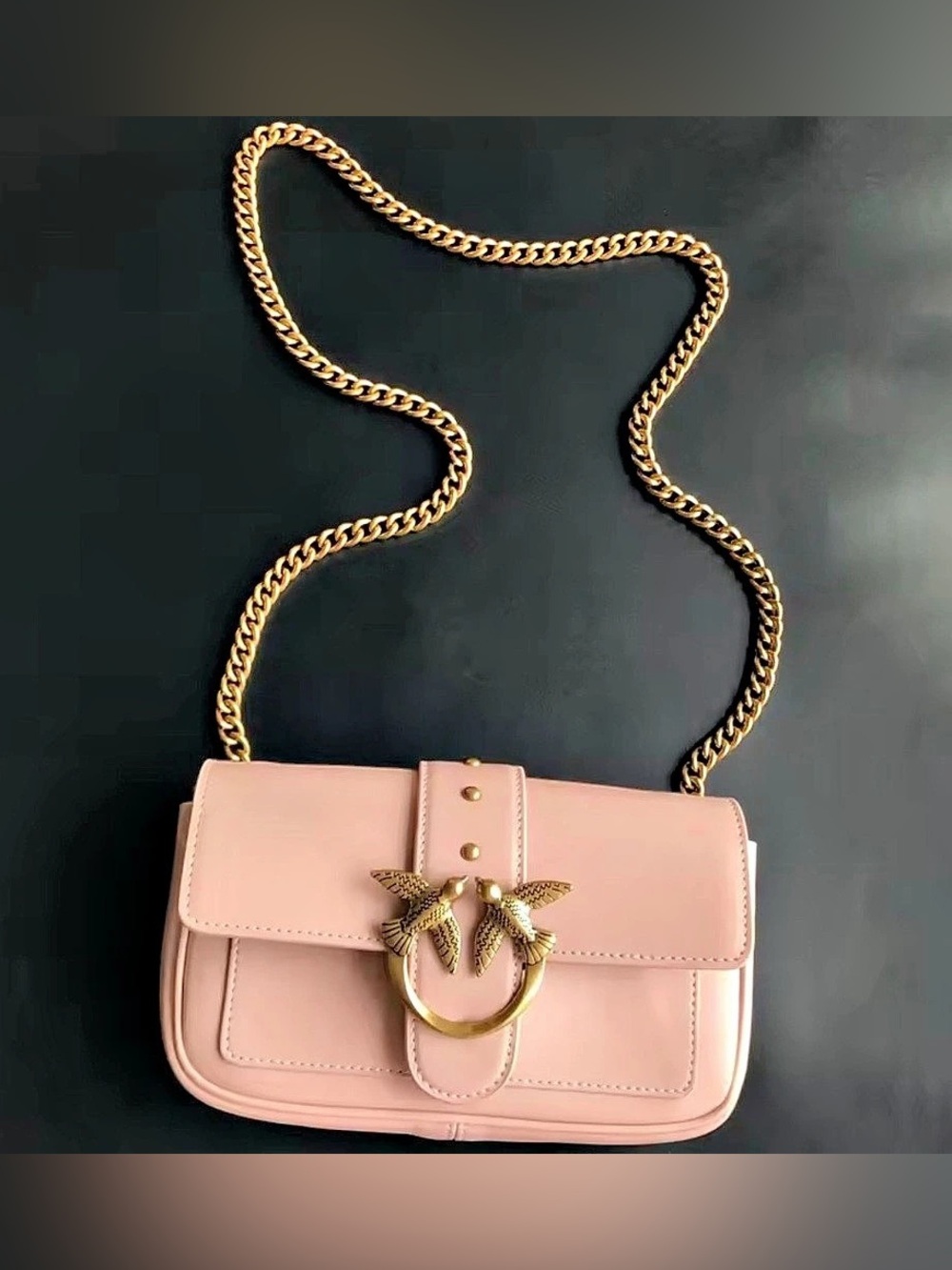 Mew designer inspired Mini Love Bag Icon Simply Crossbody in Pink